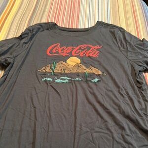 Torrid. Coca Cola Gray Graphic Ladies Shirt. Size 1 from Torrid